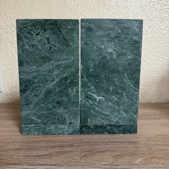 Vintage Green Marble Brass Duck Bookends MCM Elegant Decor - Picture 7 of 11